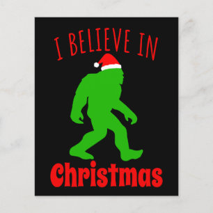 Funny Bigfoot I Believe In Christmas  