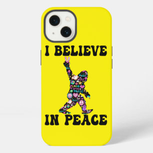 Funny Bigfoot I Believe In Peace    iPhone 13 Case