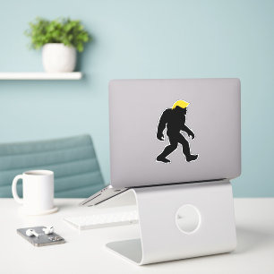 Funny Bigfoot in Trump Yellow Hair 2024 Elections