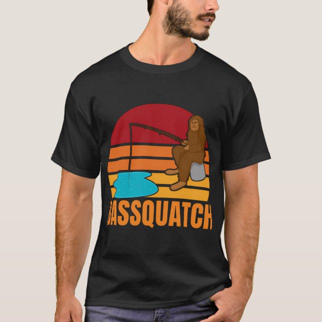 Funny Bigfoot Lover Gift Idea T-Shirt (Front)