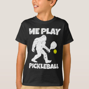 Funny bigfoot me play pickleball T-Shirt