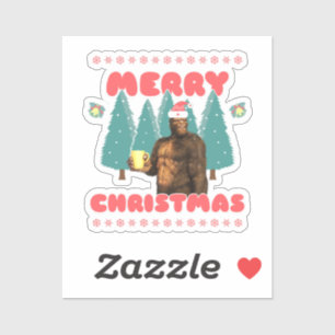 Funny Bigfoot - Merry Christmas