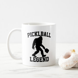Funny Bigfoot Pickleball Legend Coffee Mug
