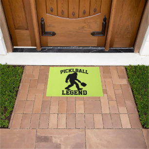 Funny Bigfoot Pickleball Legend T-Shirt Doormat
