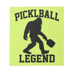 Funny Bigfoot Pickleball Legend T-Shirt Notepad