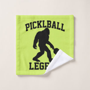 Funny Bigfoot Pickleball Legend Wash Cloth