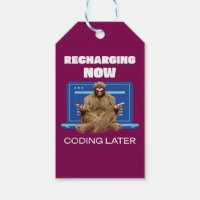 Funny Bigfoot Programmer Recharging Coding Later