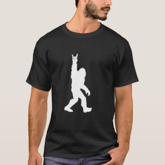 Funny Bigfoot Rock and Roll Tshirt for Sasquatch B