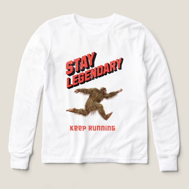 Funny Bigfoot Running Motivation (Design Front)