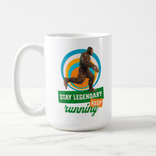 Funny Bigfoot Running Motivation Coffee Mug