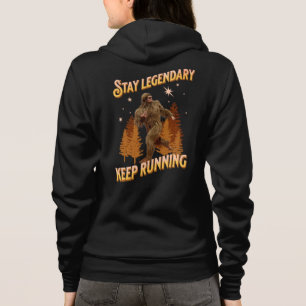 Funny Bigfoot Running Motivation Hoodie