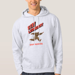 Funny Bigfoot Running Motivation Hoodie