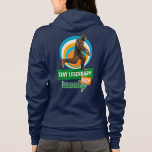 Funny Bigfoot Running Motivation Hoodie