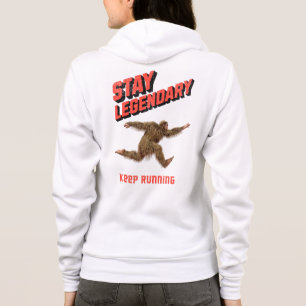 Funny Bigfoot Running Motivation Hoodie