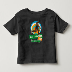 Funny Bigfoot Running Motivation Toddler T-Shirt