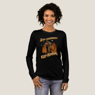 Funny Bigfoot Running Motivation Tri-Blend Shirt