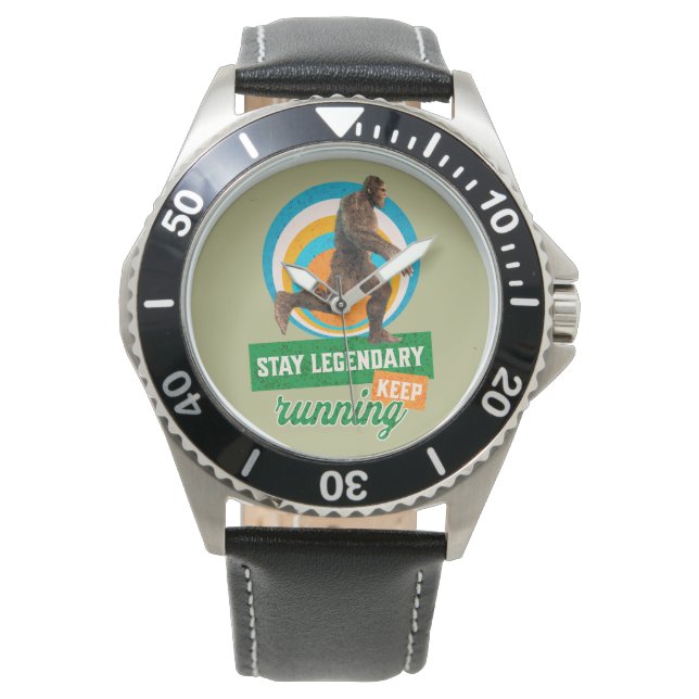Funny Bigfoot Running Motivation Watch (Front)