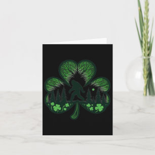 Funny Bigfoot Saint Paddys St Patricks Day Cool Bi Card