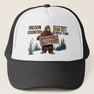 Funny Bigfoot Sasquatch In The Woods Trucker Hat