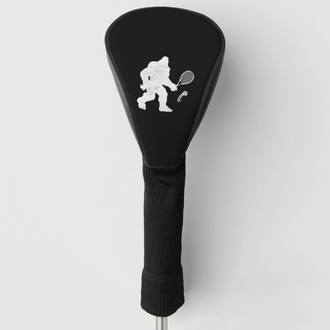 Funny Bigfoot Sasquatch Tennis sports T-Shirt Golf Head Cover (Front)