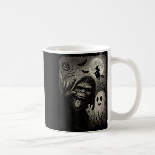 Funny Bigfoot Selfie With Boo Halloween Costume Me Coffee Mug