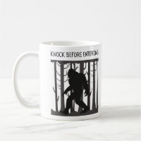 funny bigfoot silhouette knock before entering