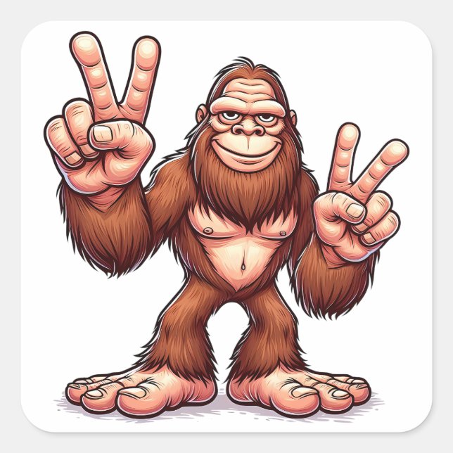 Funny Bigfoot Sticker | Sasquatch Decal (Front)