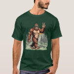 Funny Bigfoot Wearing Sunglasses Forest Design T-Shirt<br><div class="desc">A funny Bigfoot design featuring the legendary creature wearing cool sunglasses while hanging out in the woods. This playful and eye-catching graphic combines humor with outdoor wilderness vibes, making it perfect for Bigfoot fans, hikers, campers, and anyone who loves quirky cryptid designs. A fun design for apparel, accessories, and gifts...</div>