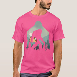 Funny Bigfoot With Tacos Sasquatch Believe Cinco D T-Shirt