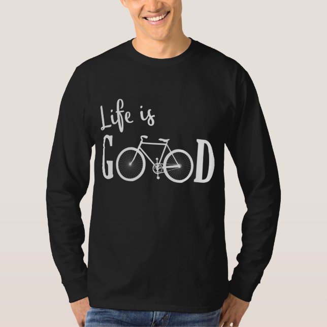 Funny Bike Cyclist Bicycle T-Shirt (Front)