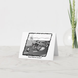 Funny biker card