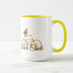 Funny Biker Chick Vintage Mug