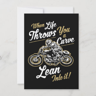 Funny Biker Quotes Sarcastic Motorcycle Rider Gift Invitation