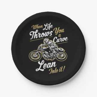 Funny Biker Quotes Sarcastic Motorcycle Rider Gift Paper Plate
