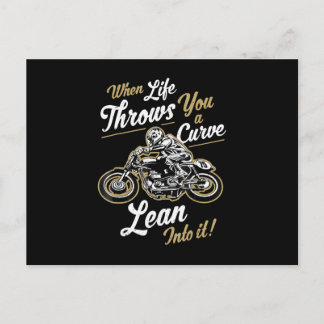 Funny Biker Quotes Sarcastic Motorcycle Rider Gift Postcard