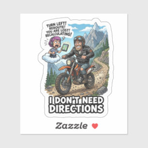 Funny Biker Sticker - Final Mile Moto Tombstone