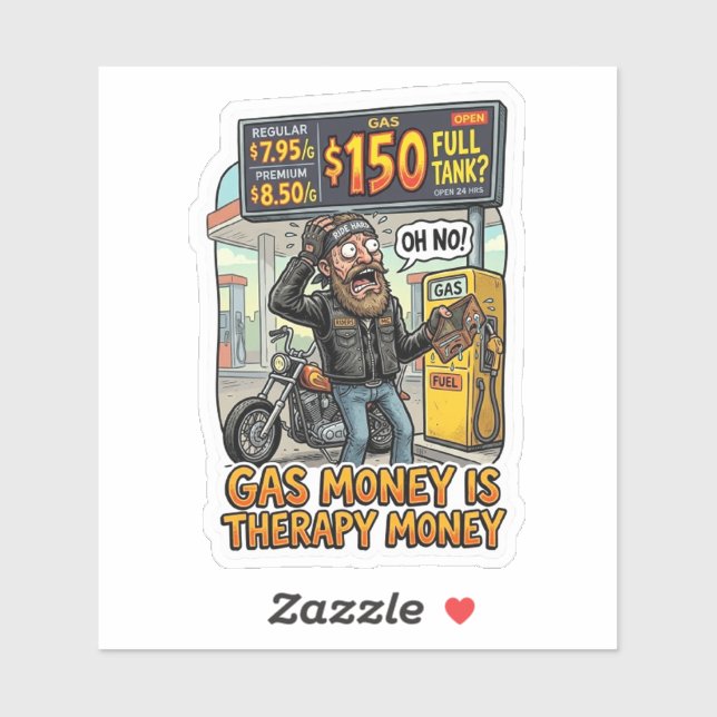 Funny Biker Sticker - Just Warming It Up Moto Cop  (Sheet)