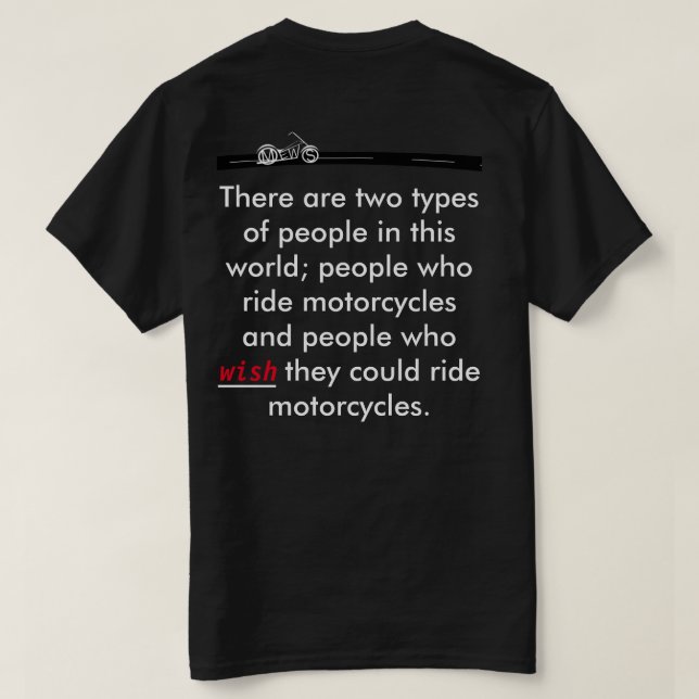 Funny Biker Tee (Design Back)