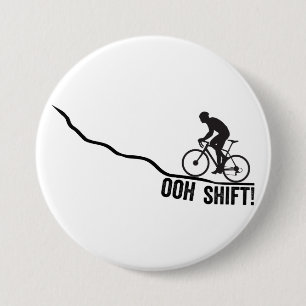 Funny Biker Using Shifters 7.5 Cm Round Badge