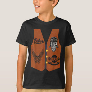 Funny Biker Vest Halloween Costume Motorcycle T-Shirt