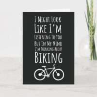 Funny Biking Cards Cyclist Biker Bicycle Cycling