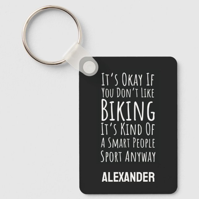 Funny Biking Key Ring (Front)