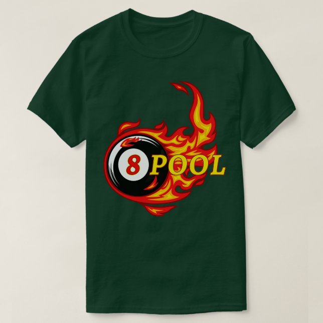 Funny Billiard 8 Ball Pool Billiard Player   T-Shirt (Design Front)
