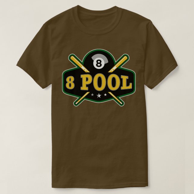 Funny Billiard 8 Ball Pool Billiard Player     T-Shirt (Design Front)