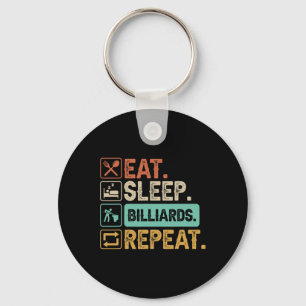 Funny Billiard Game 9-ball Player Dad Cue Stick Lo Key Ring