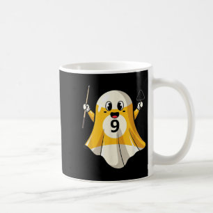 Funny Billiard Ghost Pumpkin Boo Halloween Kids Me Coffee Mug