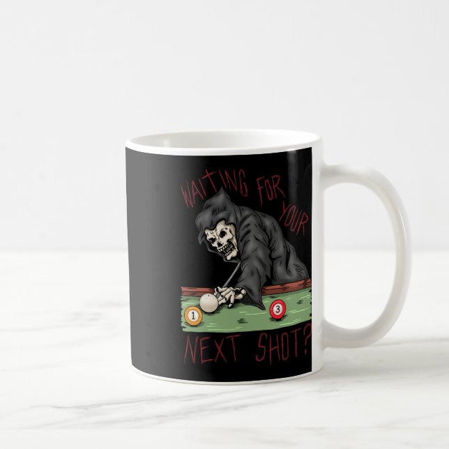 Funny Billiard Pool Player Billiards  Coffee Mug (Right)
