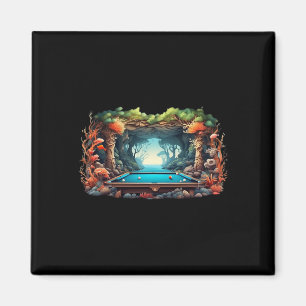 Funny Billiards Art Billiards Playing Pool Players Magnet
