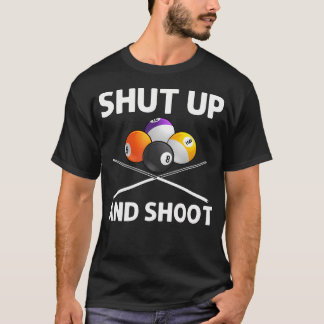 Funny Billiards Art For Billiard Lover Pool Player T-Shirt