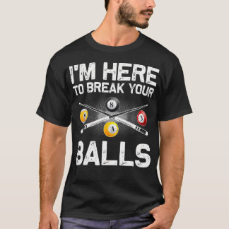Funny Billiards Art For Men Women Billiard Lover P T-Shirt